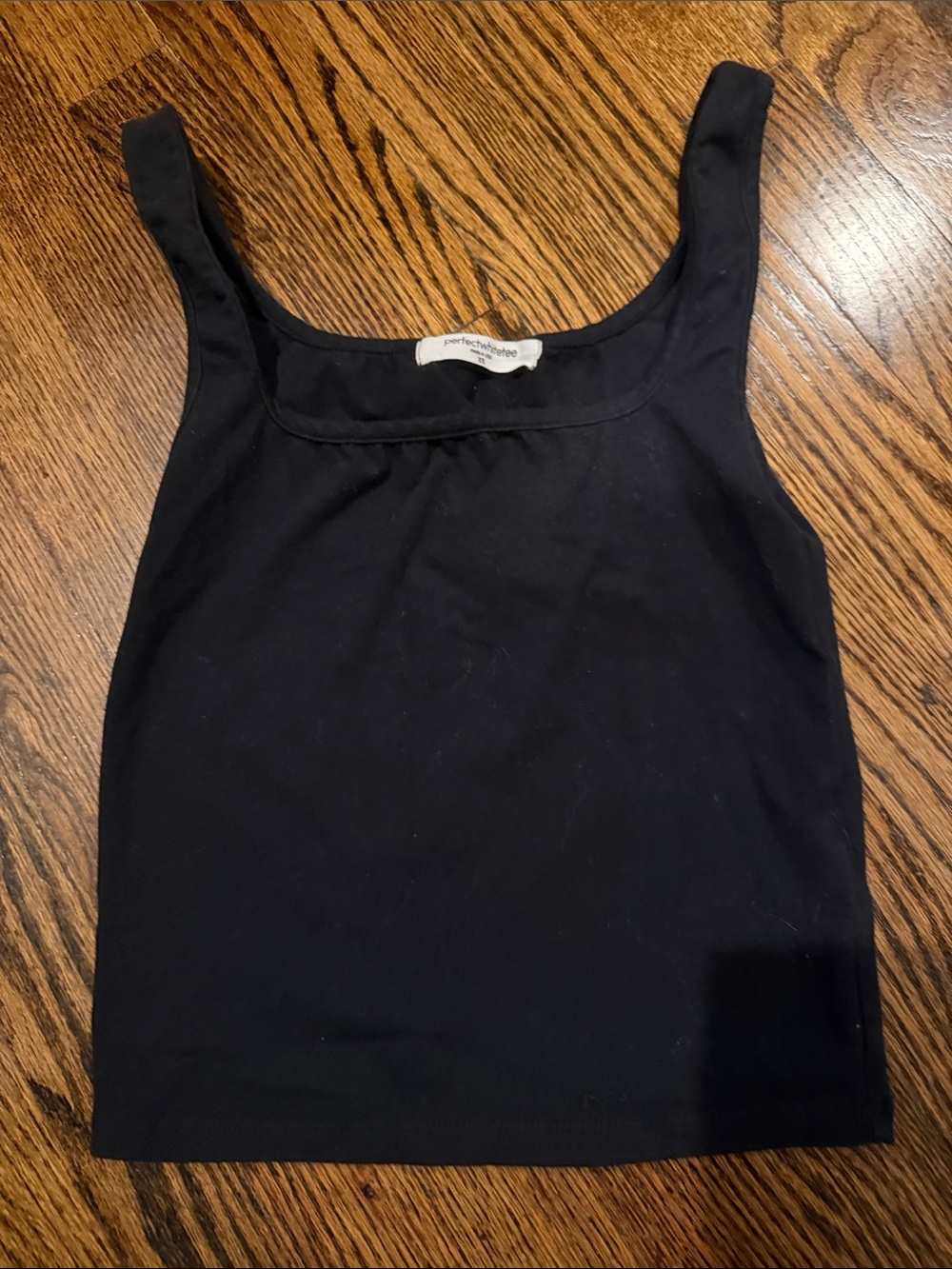 Perfectwhitetee black tank